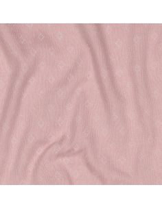 Tecido jersey malha pointelle - Rosa velho