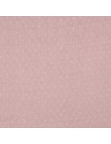 Tecido jersey malha pointelle - Rosa velho