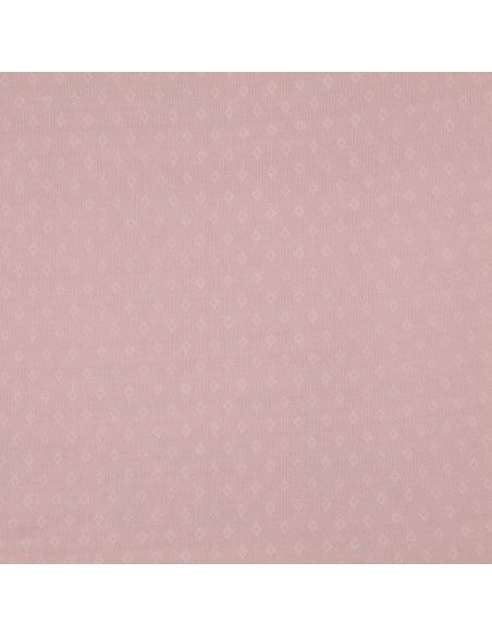 Tecido jersey malha pointelle - Rosa velho