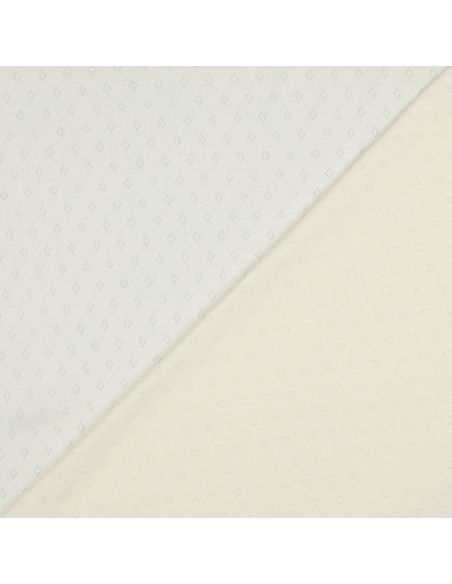 Tecido jersey malha pointelle - Cru