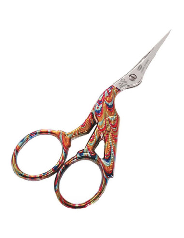Tesoura de bordado cegonha Premax 9 cm - Multicolor