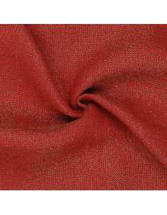 Tecido de juta lurex - Vermelho