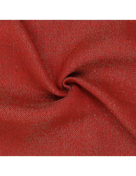 Tecido de juta lurex - Vermelho