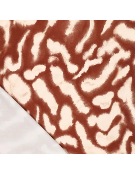 Tecido de cetim viscose stretch - Animal
