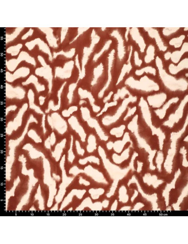 Tecido de cetim viscose stretch - Animal