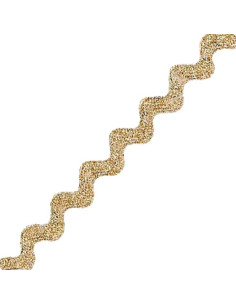 Serpentina - Croquet 10 mm - Lurex Ouro