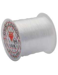 Fio de pérolas de plástico 0,40 mm - Transparente