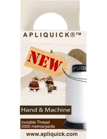 Linha de costura à mão e máquina invisível 2000 m Apliquick