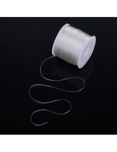 Fio elástico para pérolas 0,70 mm - Transparente