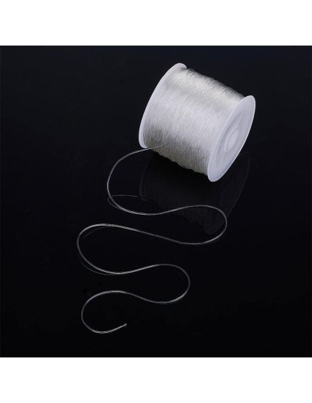 Fio elástico para contas 0,80 mm - Transparente