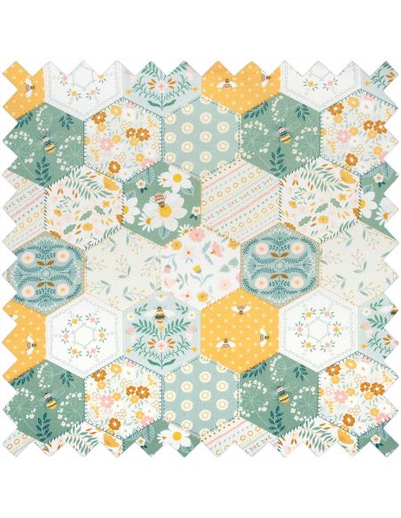 Caixa de costura - Patchwork abelha