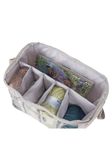 Bolsa de trabalho para tricô - Abelha
