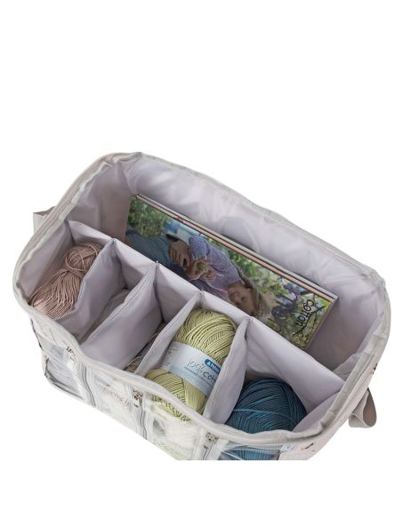 Bolsa de trabalho para tricô - Abelha