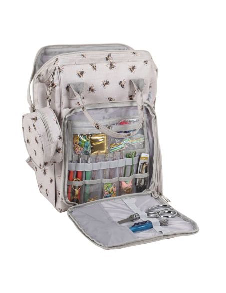 Saco de compras para tricô e crochê - Abelha
