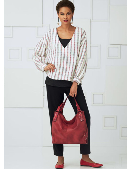 Molde de blusa, saia e calça - Vogue 9286