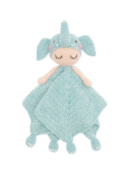Kit de crochê para manta de pelúcia - Elefante