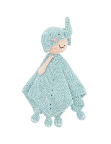 Kit de crochê para manta de pelúcia - Elefante
