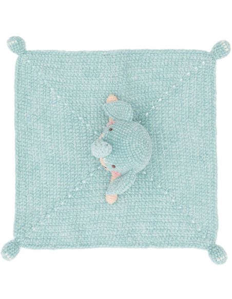 Kit de crochê para manta de pelúcia - Elefante