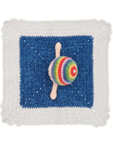 Kit de crochê de doudou cobertor - Arco-íris