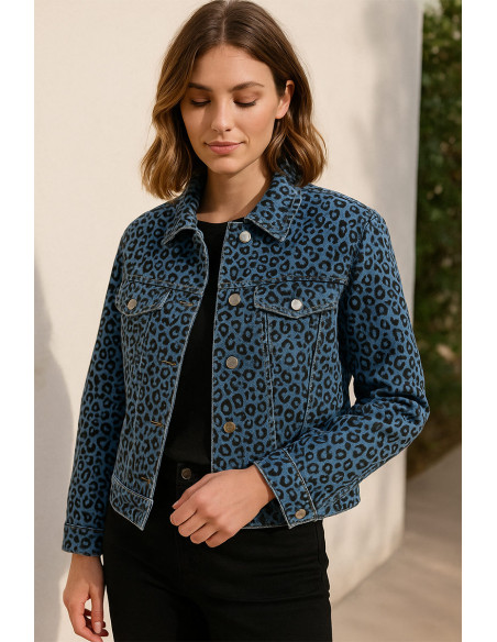 Tecido jeans Denim - Animal