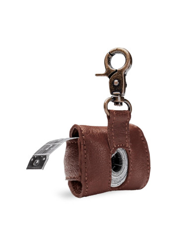 Estojo de couro para fita métrica Muud Malmö - Rich Brown