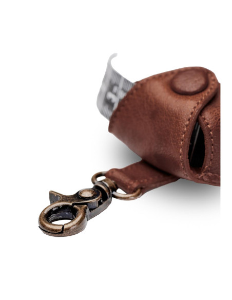 Estojo de couro para fita métrica Muud Malmö - Rich Brown