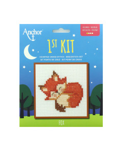 Meu 1º kit de ponto cruz - Raposa