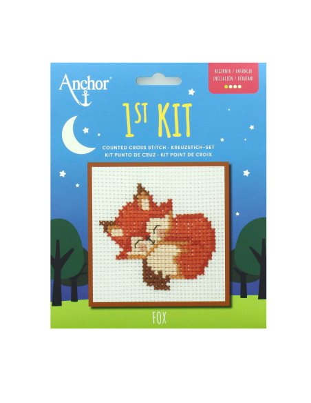 Meu 1º kit de ponto cruz - Raposa