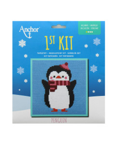 Meu 1º kit de tapeçaria - Pinguim