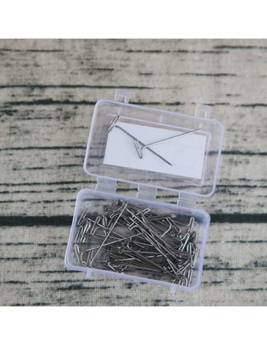 Caixa de 50 alfinetes para tricô em T KnitPro