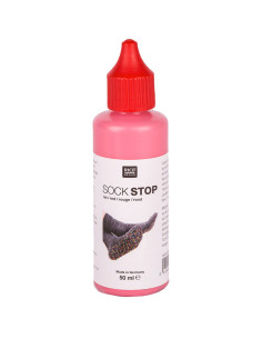 Frasco de látex antiderrapante para meias - Vermelho