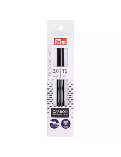Agulhas de tricô de duas pontas em carbono Prym Ergonomics