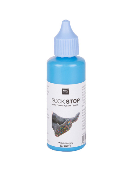 Frasco de látex antiderrapante para meias - Azul