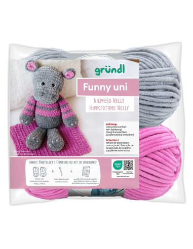 Kit crochet - Hippopotame Nelly