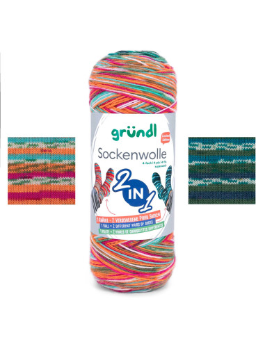 Fio para meias Hot Socks color Gründl