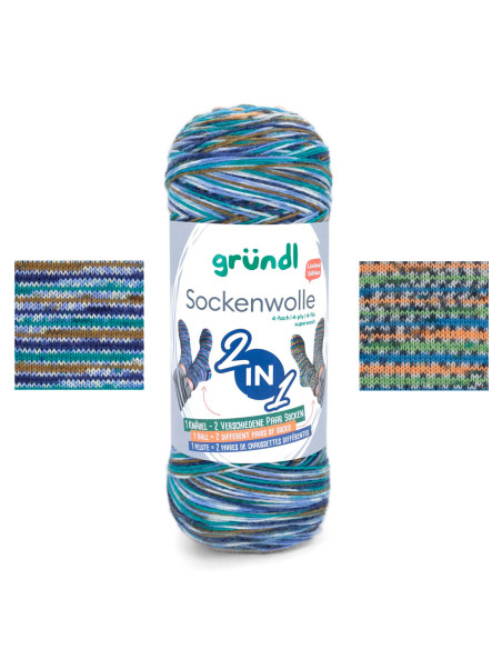 Fio para meias Hot Socks color Gründl