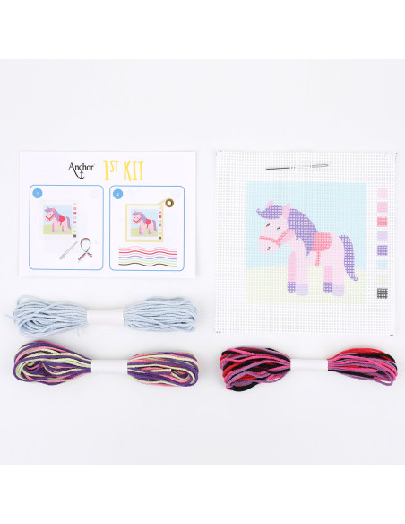 Meu 1º kit de tapeçaria - Ponei pequeno
