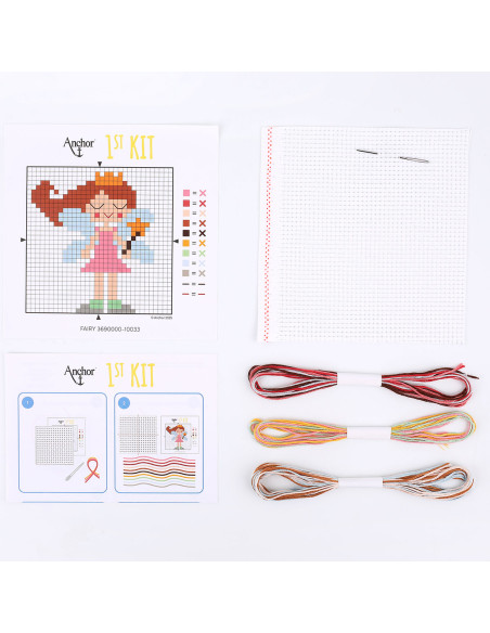 Meu 1º kit de ponto cruz - Fada