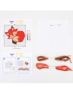 Meu 1º kit de ponto cruz - Raposa 2