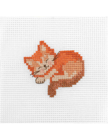 Meu 1º kit de ponto cruz - Gato