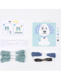 Meu 1º kit de tapeçaria - Cachorro 2