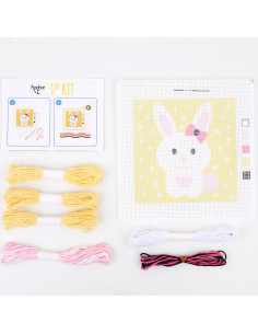 Meu 1º kit de tapeçaria - Coelho 2