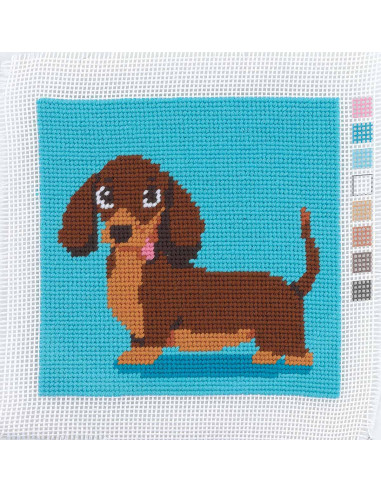 Meu 1º kit de tapeçaria - Dachshund