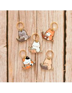 Conjunto de 5 marcadores de malha - Pequenos gatos de leitura 2