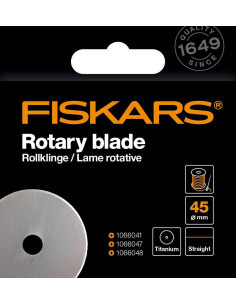 Lâmina rotativa Fiskars Titanium Ø45 mm