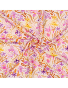 Tecido viscose - Flores