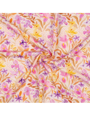 Tecido viscose - Flores
