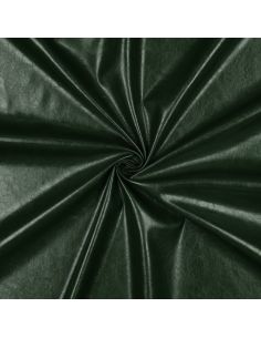 Tecido stretch brilhante imitação para vestuário - Verde inglês
