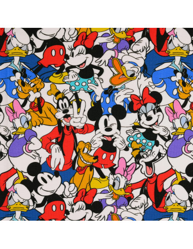 Tecido jersey Disney - Mickey e seus amigos