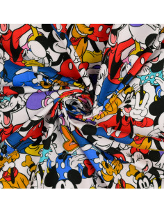 Tecido jersey Disney - Mickey e seus amigos 2